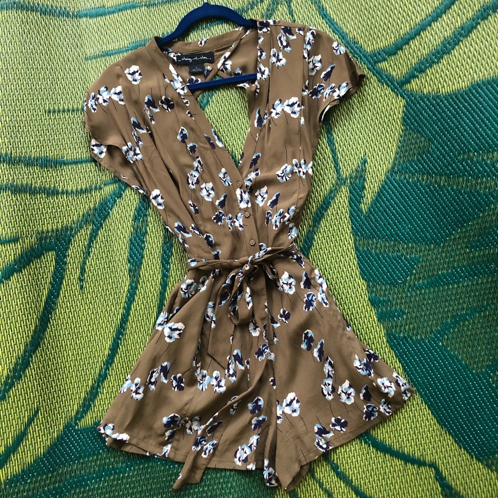 Urban Outfitters Open Back Floral romper